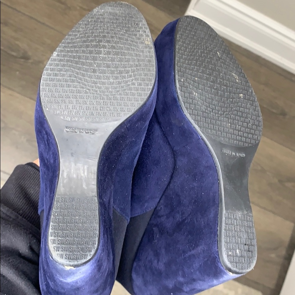 Stuart Weizmann Hijack 50/50 Blue Suede - Picture 6 of 6